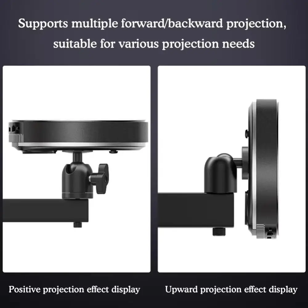 Multi-angle Adjustable Projector Stand 360 Degrees Rotation Sturdy Wall Mounted Bracket Universal for XGIMI/JMGO/Xiaomi