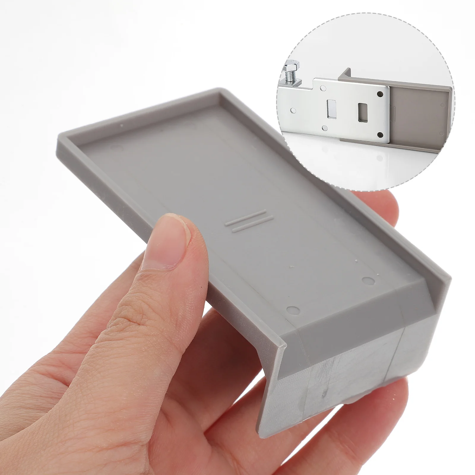 

Wall Mount Cabinet Bracket for Bathroom Hanger Light Grey Hanging Thickened Corner Brackets Abrasion Rust Resistant Smooth