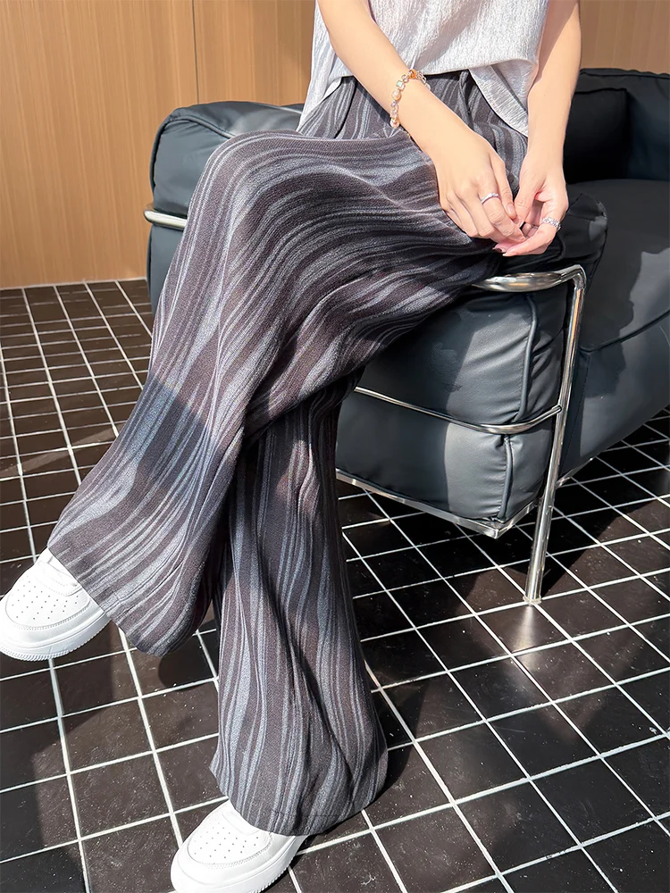 Women’s High Quality Linen-cotton Wide Straight Wide Leg Pants Spring Summer Daily Casual Jogger Sweatpants Sports Trouser