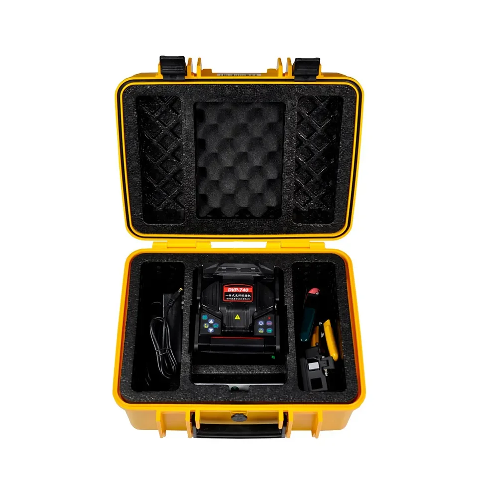 Imagem -05 - Multilanguage Fibra Óptica Fusão Splicer Dvp740 Ftth Dvp Trunk Welder Fttx Máquina 740d Brand New