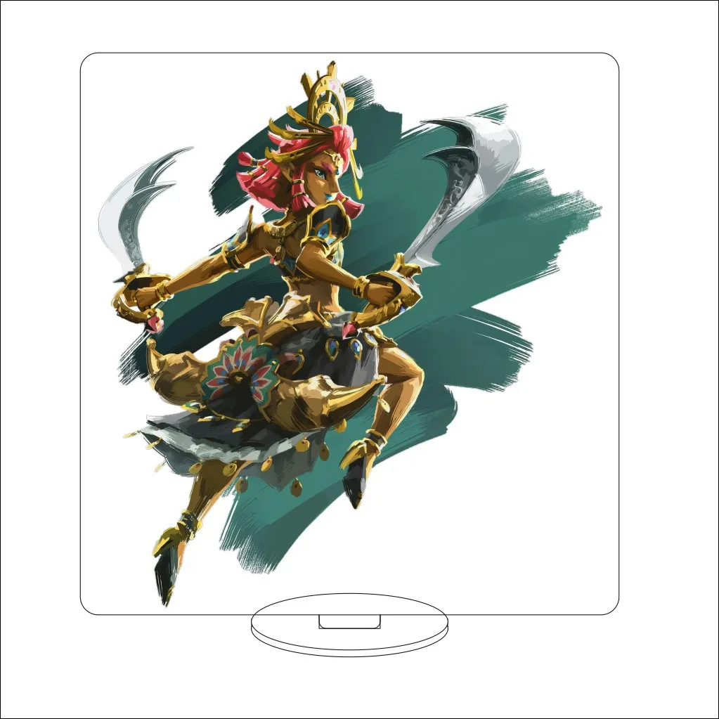 The Legend Of Zelda Anime Merchandise Acrylic Stand Model Plate Cute Desktop Ornament Creative Small Gift Keychain Jewelry