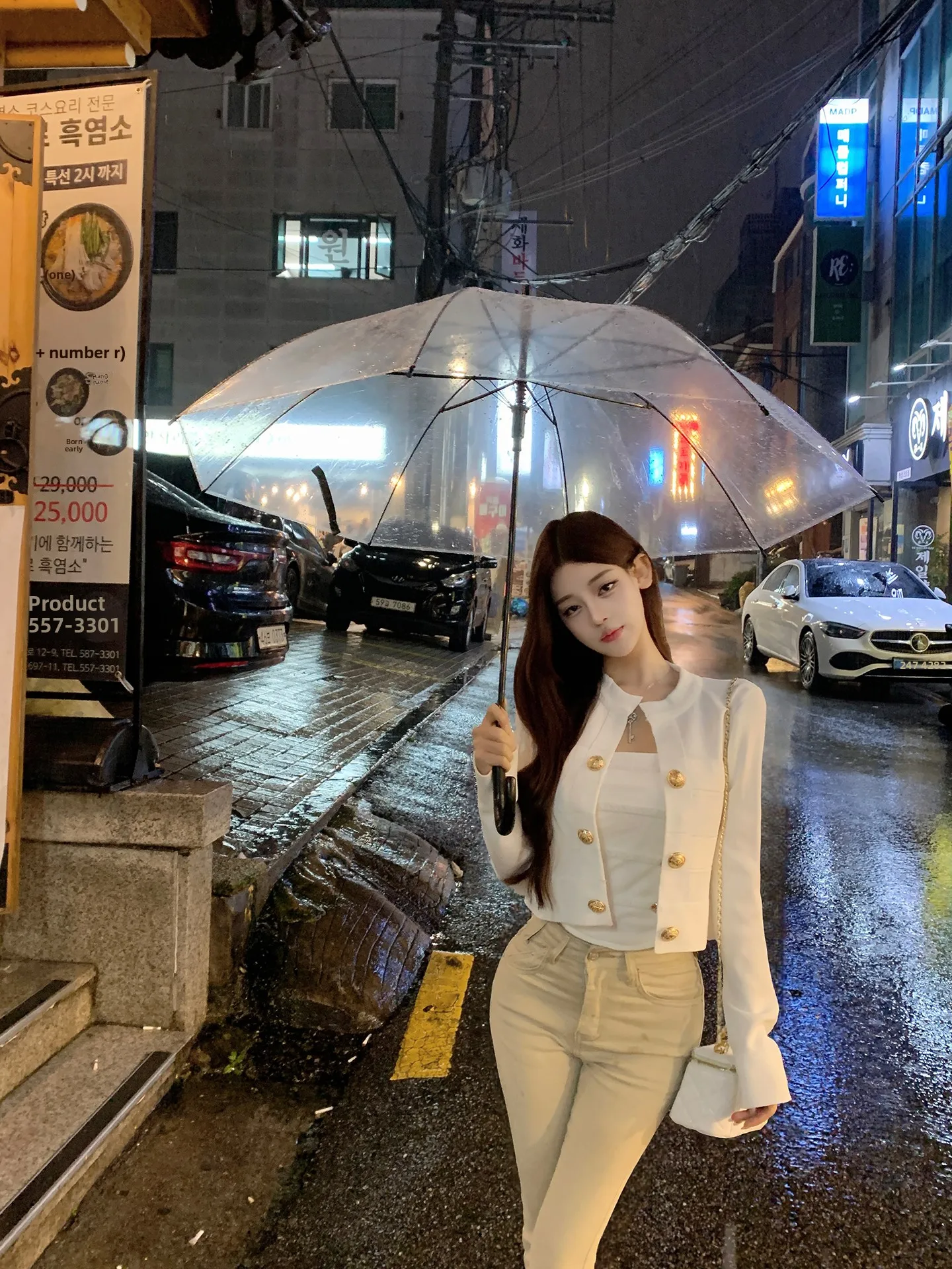 

Luna Luxury Sle Knitted Jaet round Ne Double Breasted New Arrival Fraance Sle Outerwear ort Length Women's Coat