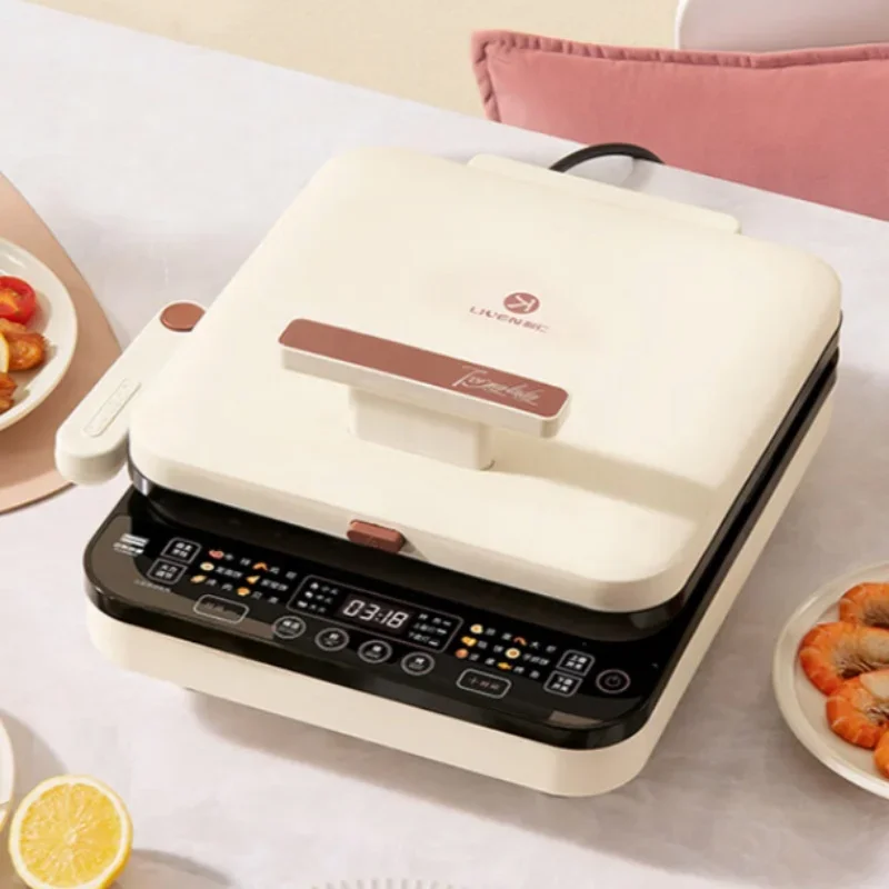 Multi-function Electric Crepe Maker with Detachable Top Bottom Plates 36mm Deep Plate LR-D3529 220V