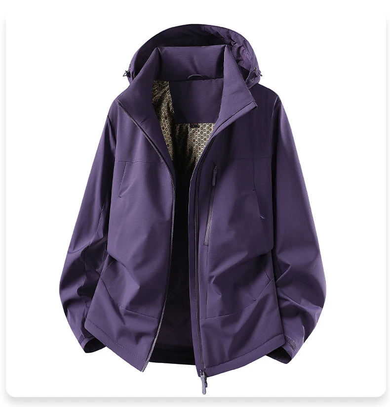 JNLN Damen Winter Thermomantel Wasserdicht Winddicht Warme Wattierte Jacken für Wandern, Camping, Skifahren, Klettern, Windbreaker – Detail 16
