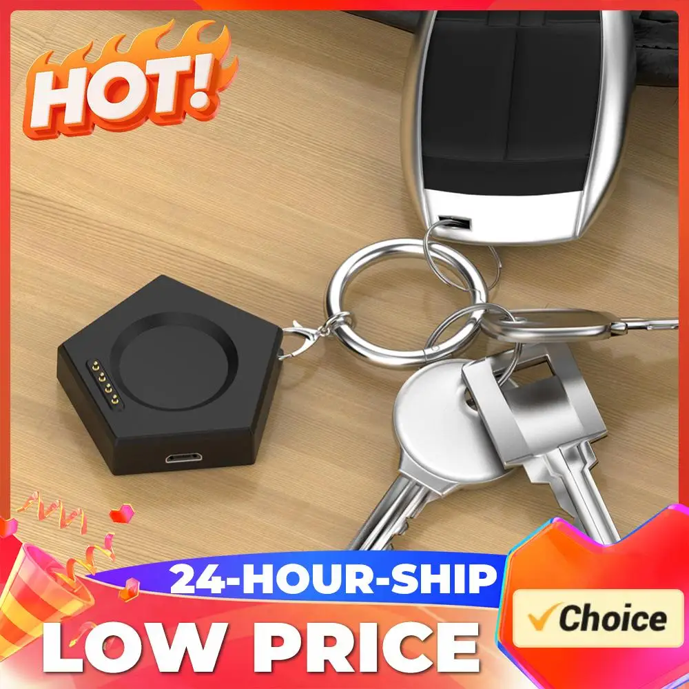 Magnetic Charger Wireless Charging Base with Keychain Type-C/Micro Port for Oneplus Watch2 OPPO Watch X/4pro/3 Pro/3/2/SE