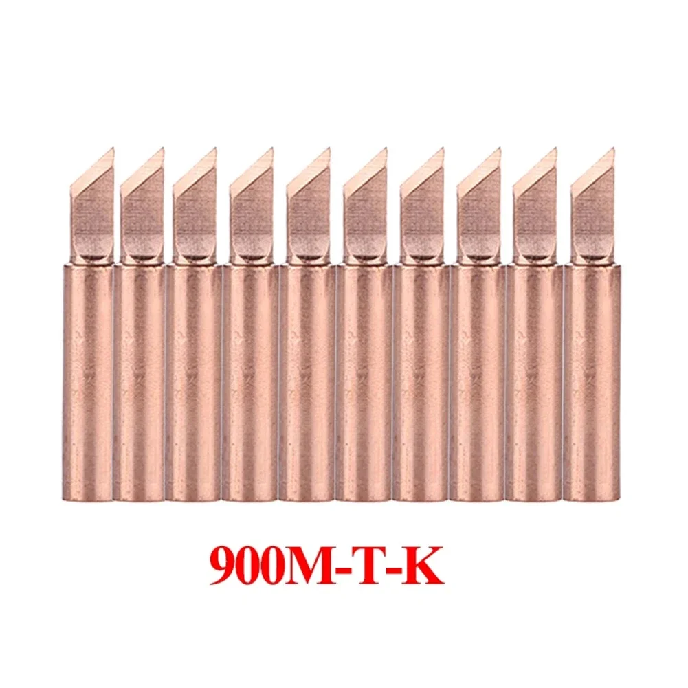 

Soldering Iron Tip High Quality 10Pcs Set Of Copper Soldering Iron Tips 900M T K Achieve Perfect Solder Joints