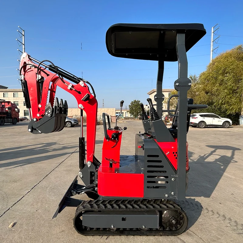 KUBOTA-Motor Diesel Farm Excavator, Grabber De Madeira De Esteira, Balde para Venda, 1.0Ton, Vendas Quentes, Novo