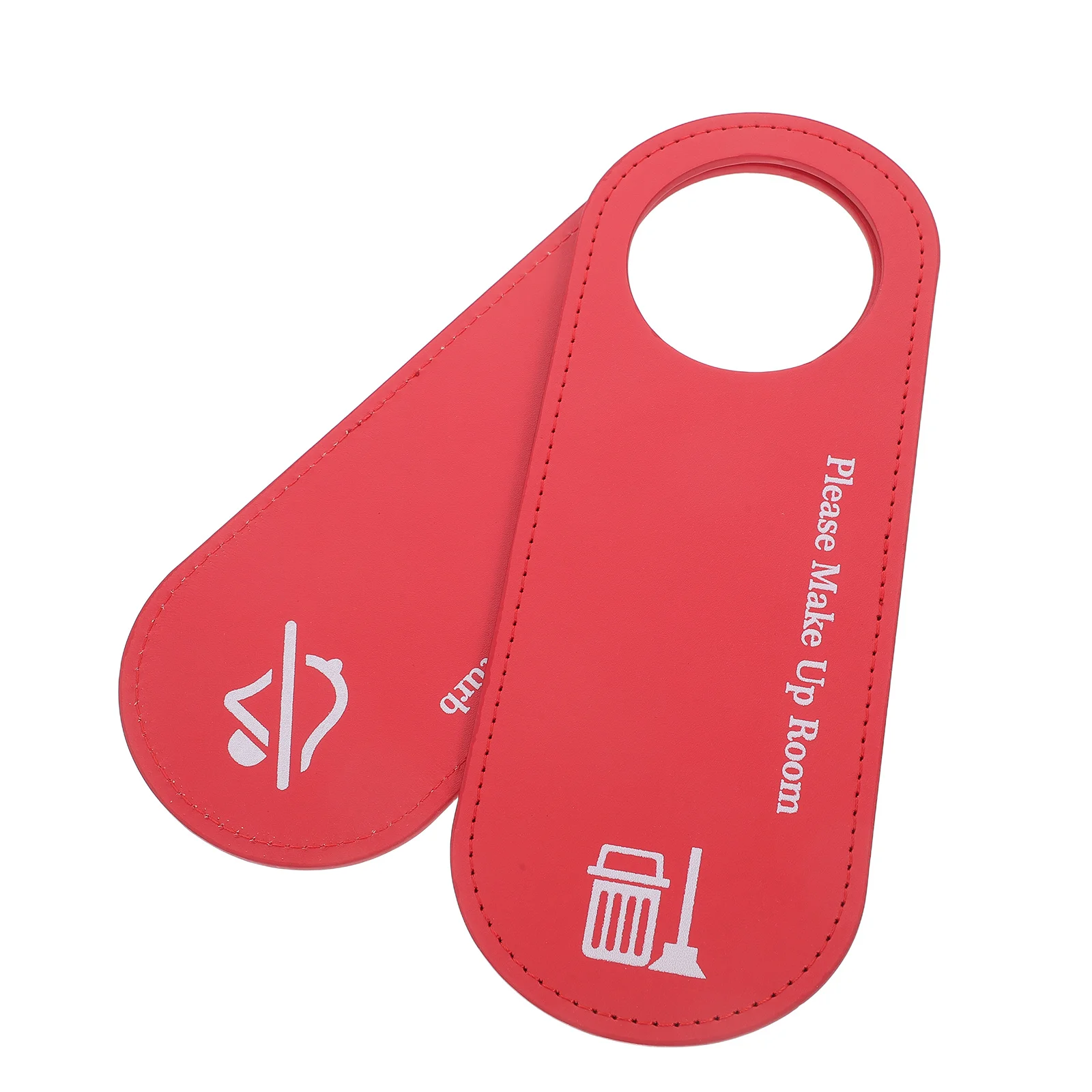 

2Pcs Elegant PU Do Not Disturb Sign Dual Side Door Tag for Privacy in Hotels and Homes Double Sided Office Door Sign