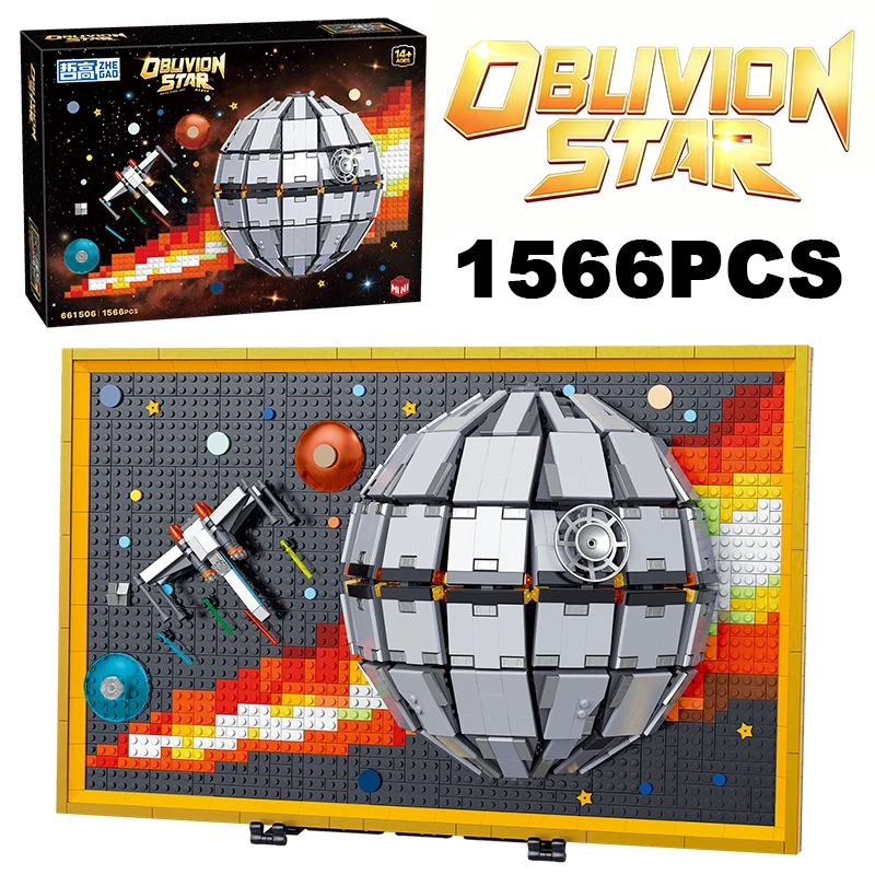 

Креативные 3D 1566 шт., мертвые звезды, живопись, строительные блоки, планета, спутниковая модель, художественная фоторамка, украшения для дома, игрушки, подарки для взрослых