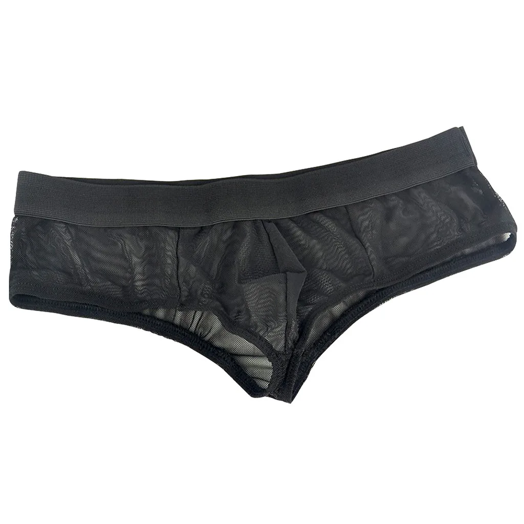 Sexy men\'s underwear boxers shorts male gauze breathable transparent trunk boxer underwear 070
