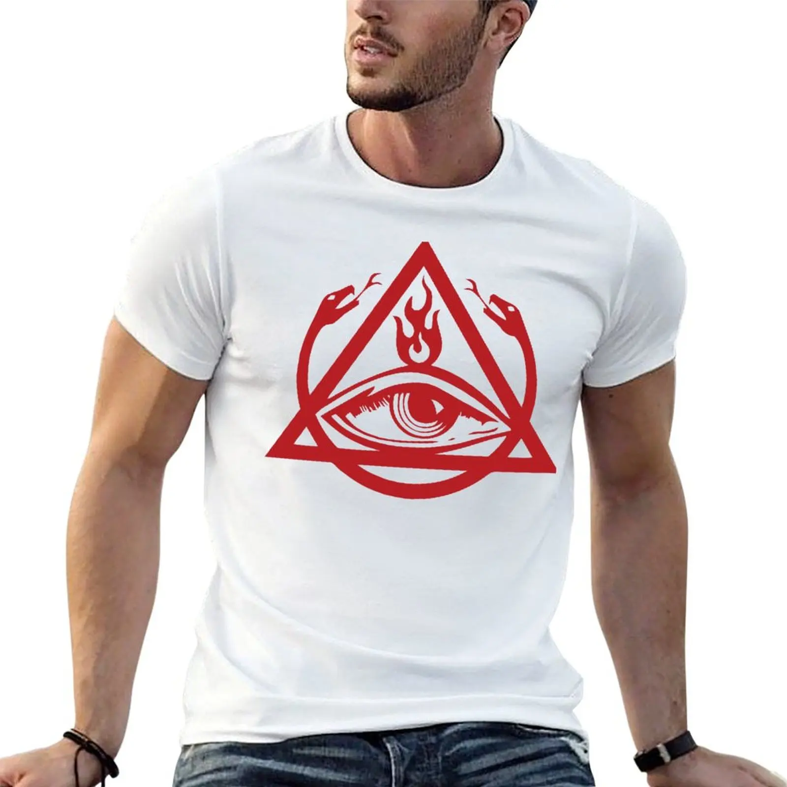 The Order of The Triad T-Shirt Retro Graphic Print T-Shirt