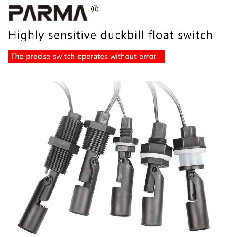 

Anti-corrosion PP plastic duckbill side-mounted float ball switch, liquid level switch, water level switch, liquid level sensor