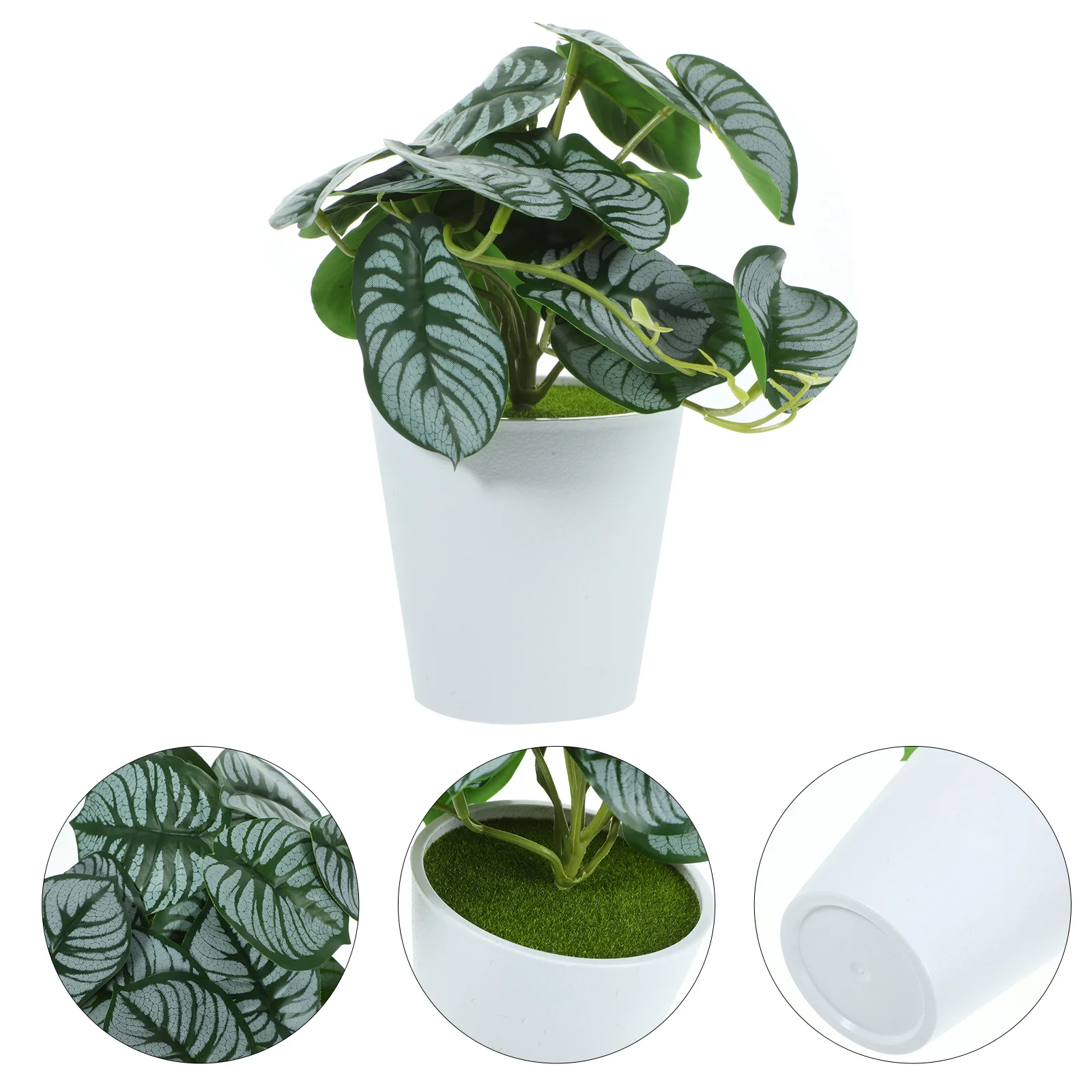 

Realistic Artificial Bonsai Plant Decoration Small Fake Potted Plant Desktop Decor for Home Office Bookshelf Counter