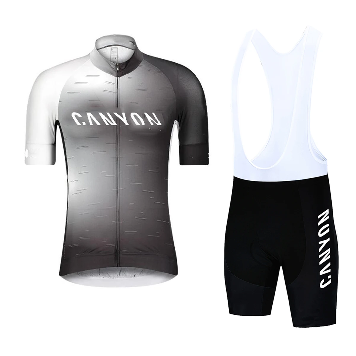 CANYON Men Short Sleeve Cycling Jersey Set Summer Bicicleta Clothing MTB Maillot Ropa Ciclismo Sportswear Blue Bicycle Suit