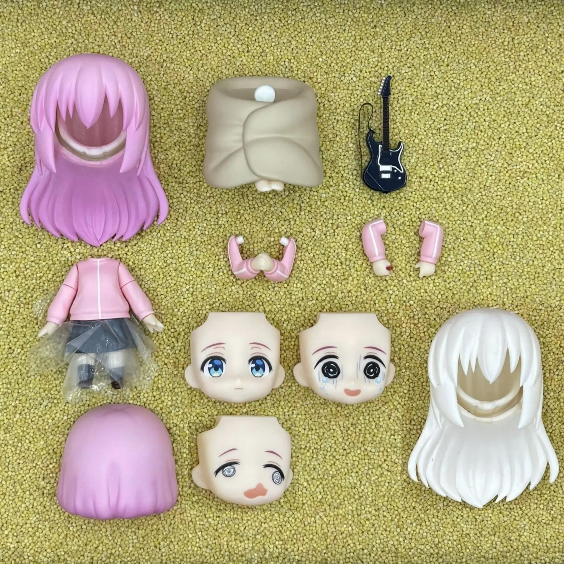 

houtengyili GSC Clay Man Face doll face hair doll accessories