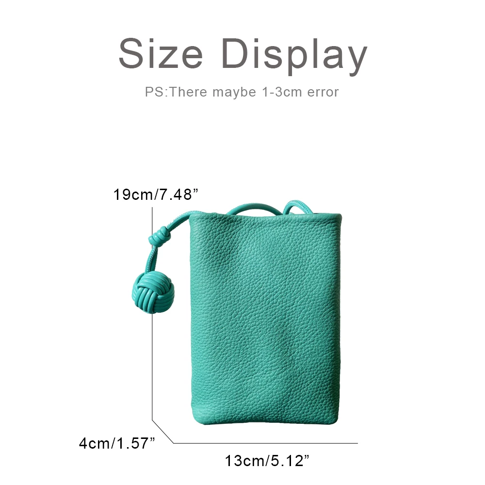 الاسم المخصص الأوليات الأولى من الجلد الأصلي أكياس حبال صغيرة للنساء حقائب اليد الفاخرة والمحافظ 2025 جديدة في كيس كتف الهاتف المحمول من الجلد #2