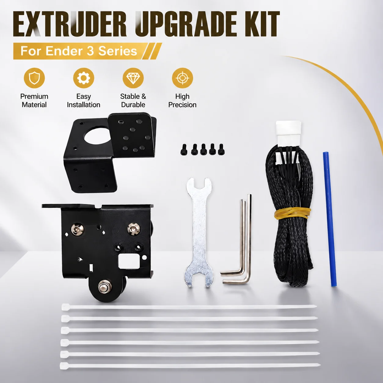 Upgrade MK8 Direktantrieb-Umrüsthalterung Dual-Gear-Bowden-Extruder für Ender 3, Ender 3 V2, Ender 3 Pro 3D-Drucker-Teile