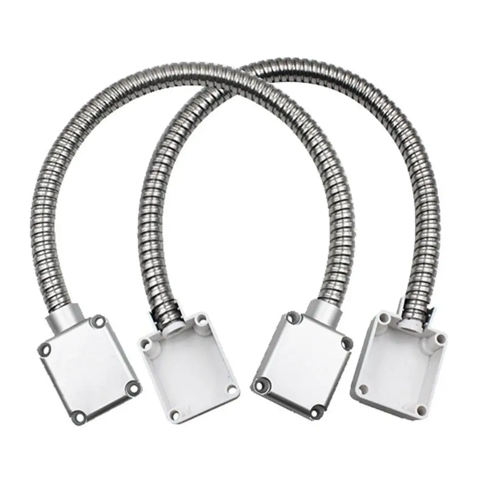 

Zinc Alloy Head Cable Protection Sleeve Exposed Mount 304 Stainless Steel Door Loop Metal Wire Pipe Armored Cable