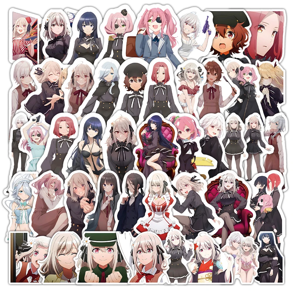 10/30/53pcs Anime Spy Room Stickers Cute Cartoon Sexy Girl Sticker DIY Phone Case Notebook Skateboard Waterproof Graffiti Decals