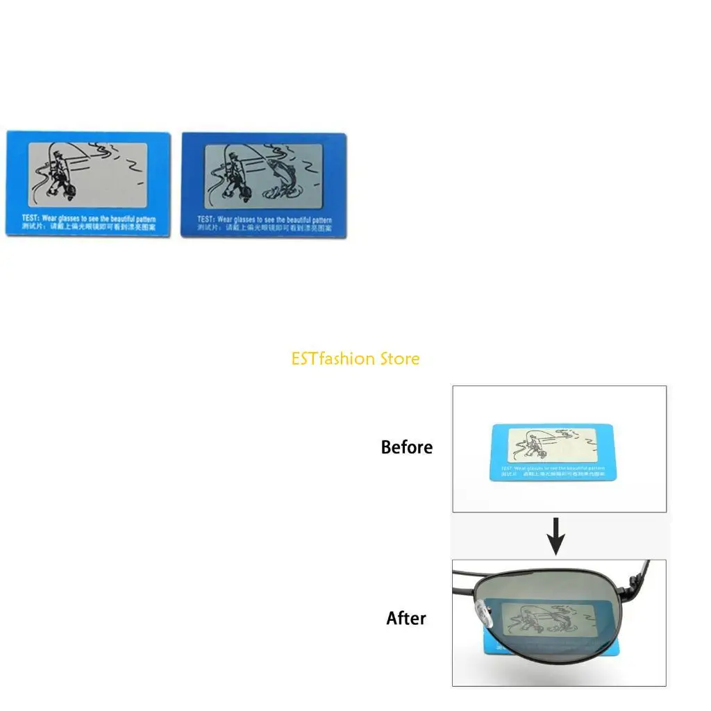 

Y5GC Тестер линз для поляризованных солнцезащитных очков. Тестовая карта. Проверка качества.