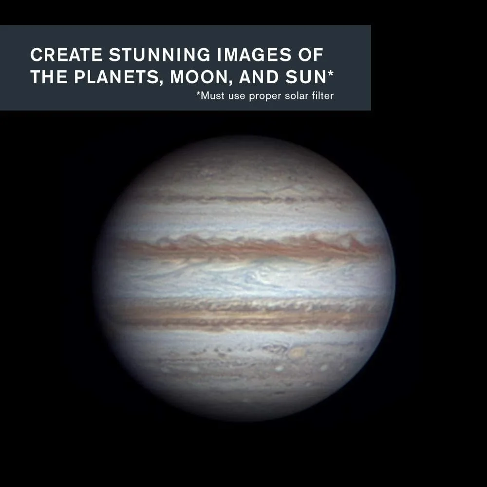 Solar System Imager Astronomy Camera for Moon, Sun, and Planets10.7 MP Color Camera for Astroimaging