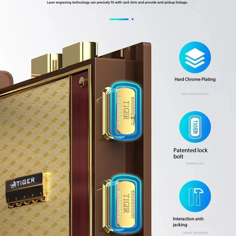 Large safe fingerprint password safe For use in bedrooms hotels apartments and offices Modern luxury living room password box