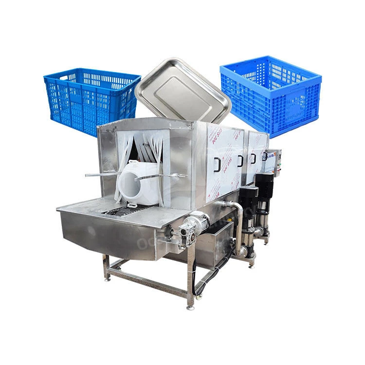 OCEAN Automatic Drip Tray Wash Machine Nursery Tray Garbage Bin Washer Plastic Box Pan Washer and Dryer Machine