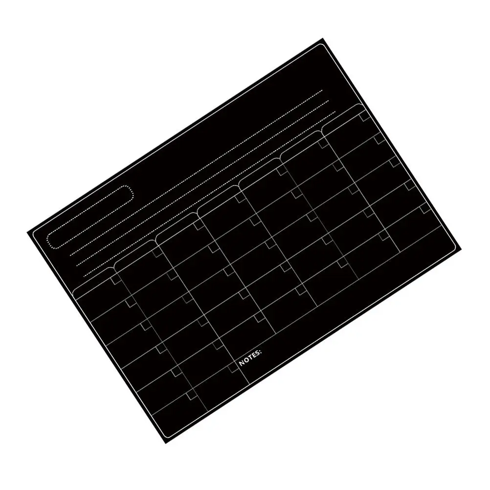 Weekly Schedule Magnetic Sticker A3 Fridge Magnet Kitchen Black Board Sticker Weekly Planner Highlight Mark Note