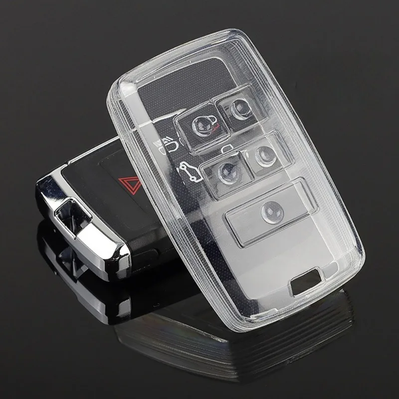 TPU Car Remote Key Case Shell Cover Fit for Land Rover Range Rover Evoque Discovery Sport Velar For Jaguar XE XF E-Pace F-Pace