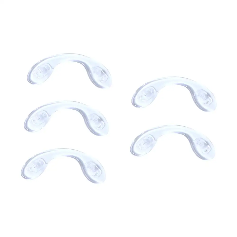 

5 шт./компл., аксессуары для очков, прозрачные детские U-образные силиконовые подушечки для очков, поддержка очков, корейская подушечка для носа, ушной крючок