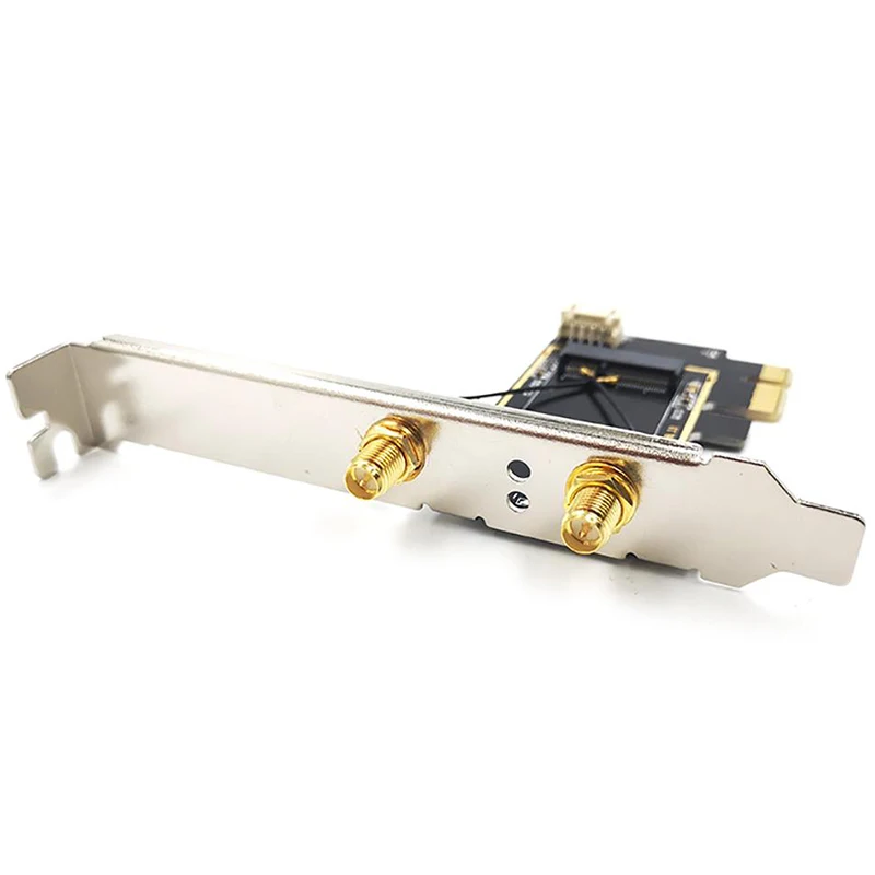 Efficient PCIE WiFi Card Adapter Bluetooth for PC Desktop Wi-Fi Antenna M.2