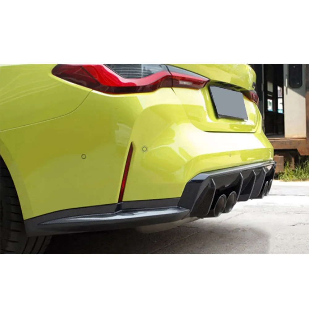 

Dry Carbon Fiber For BMW 3 4 Series G80 M3 G82 G83 M4 2021+ Rear Bumper Lip Splitters Flaps Apron Body Kits