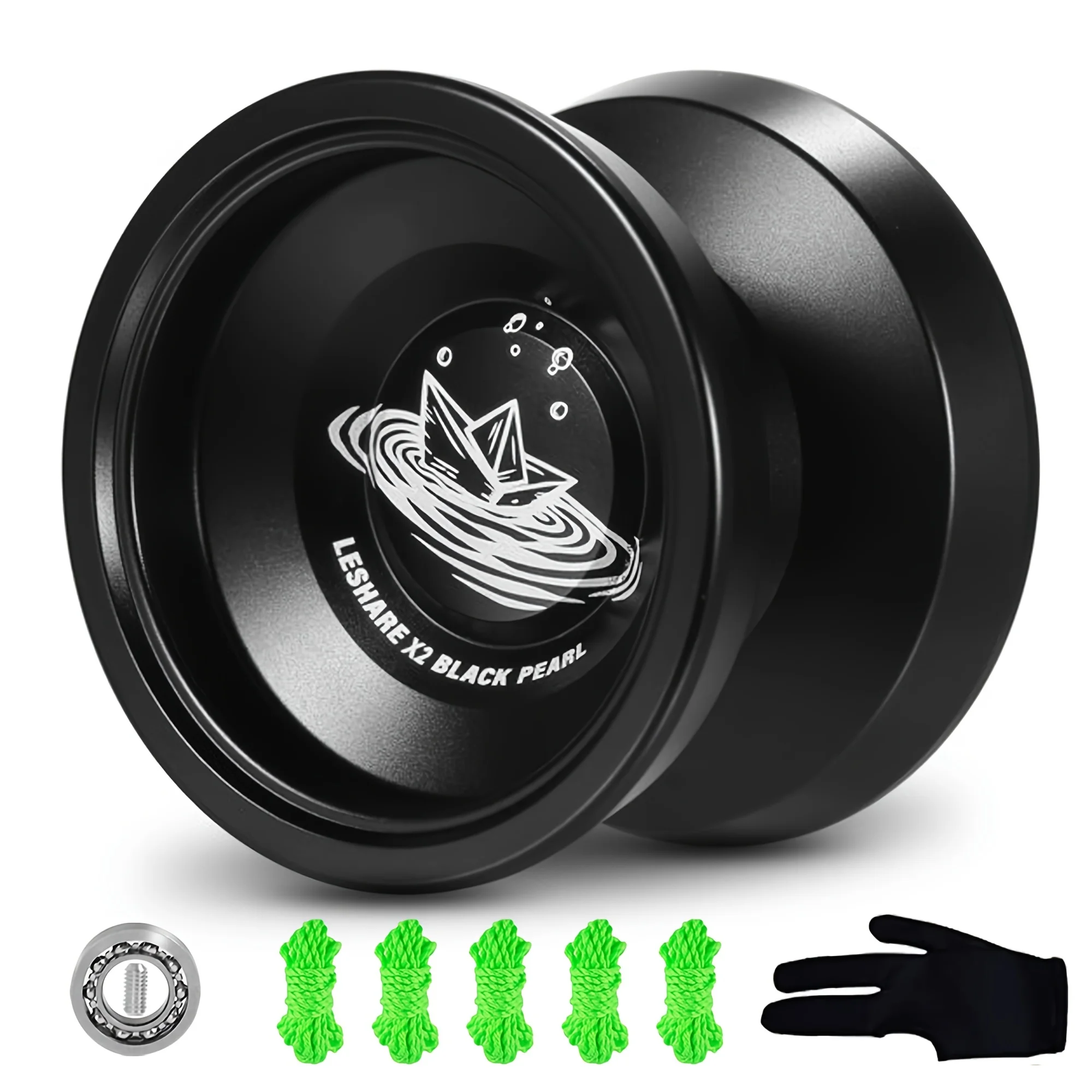 Non-Reactive X2 Metal Yoyo for Advanced yo-yo Players, Aluminum Alloy Metal Yo yo, Enter Level Trick yoyo, Reactive Bearing