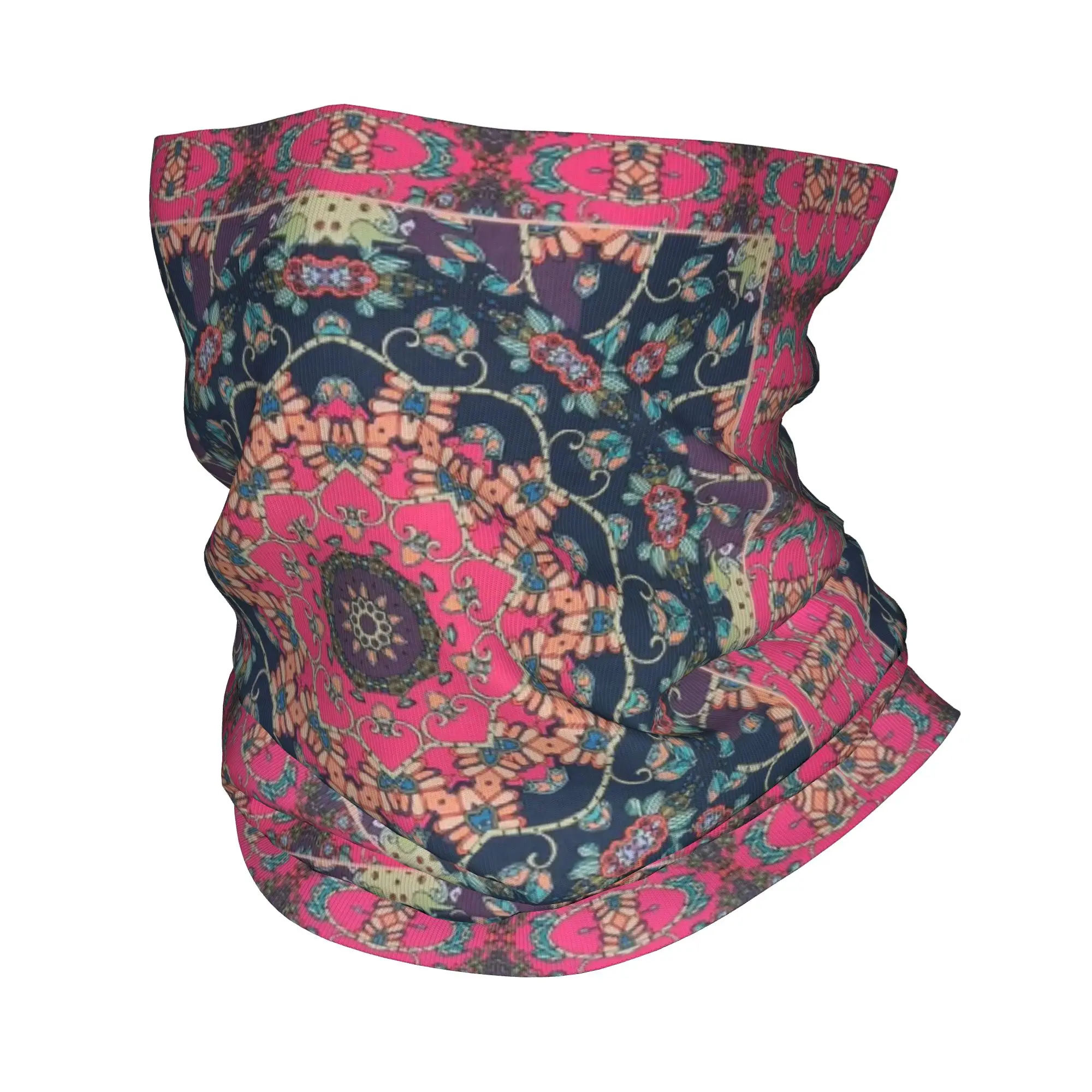 

Ethnic Style Bandana Neck Cover Printed Wrap Mask Scarf Warm Cycling Scarf Riding For Men Women Adult