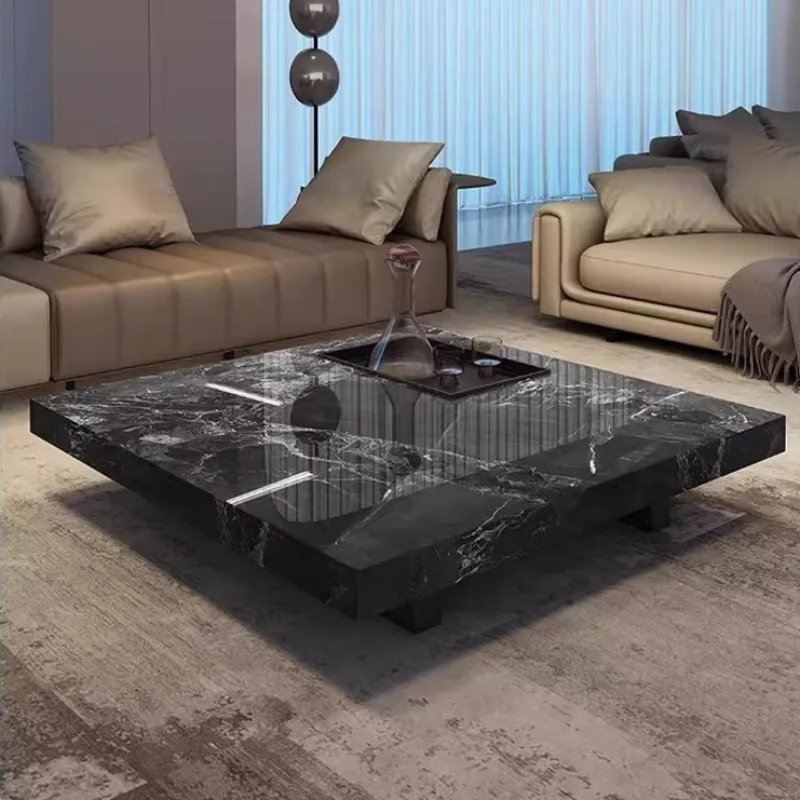 & Minimalist Unusual Square Coffee Table Display Aesthetic Organizer Coffee Table Storage Living Room Salontafel Home Furniture