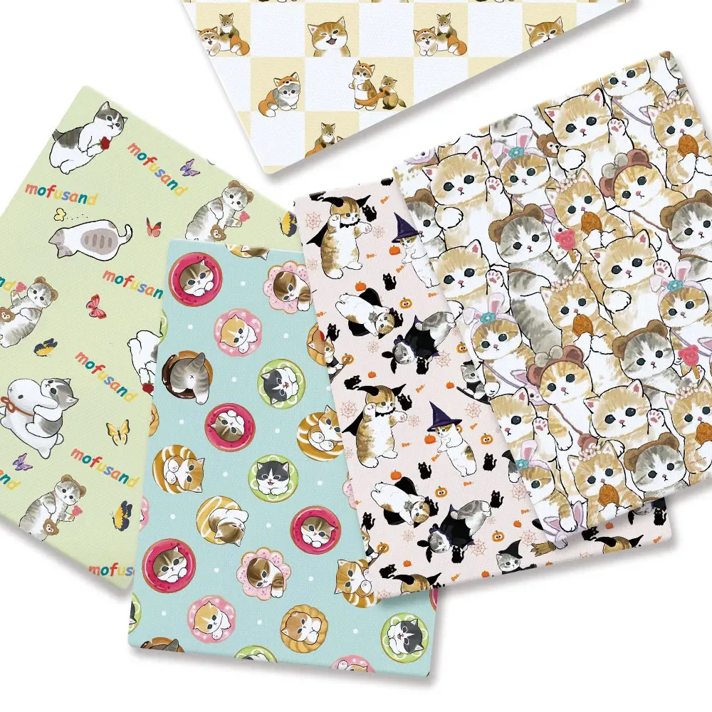 Cartoon Fabric Hot DIY140*50cm Handmade Sewing Patchwork Quilting Baby Dress Home Sheet Printed Fabric Fabric Sewing Kids