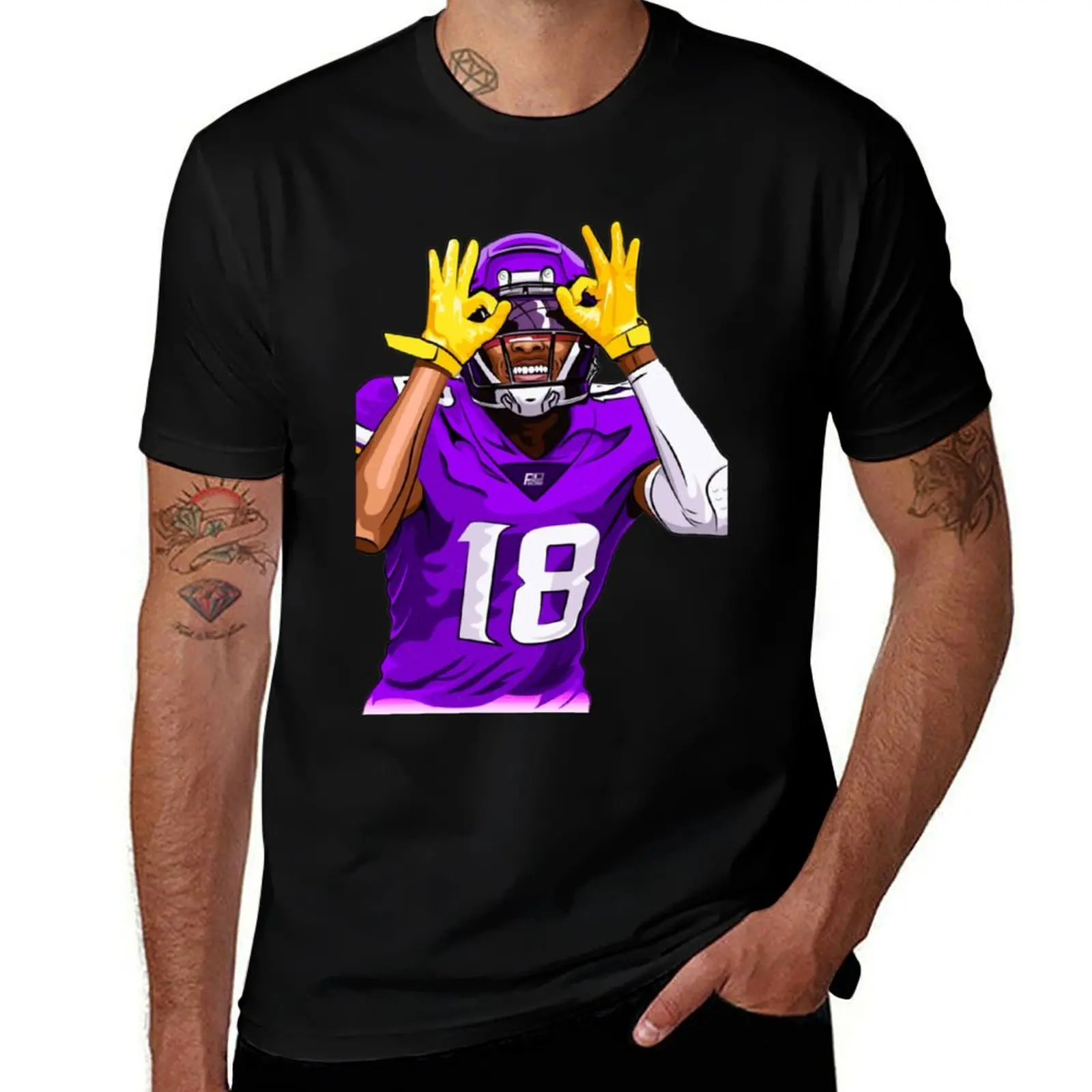 

Justin Jefferson Griddy T-Shirt anime stuff hippie clothes football t shirt shirts graphic tee men