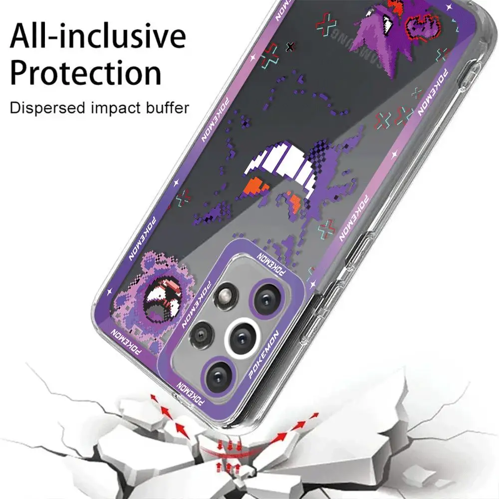 Phone Case for Samsung Galaxy A10s A71 A30 A50 A05s A20s A04 A03 Core A03s A31 A51 A03 A02 Pokemon Gengar Cover