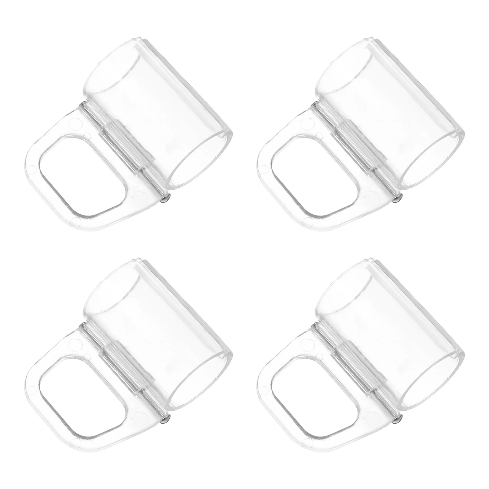 

4Pcs Clear Cordless Window Shade Clips Roller Shade Pull Down Handles Cordless Blind Handles Stable Control Home Office