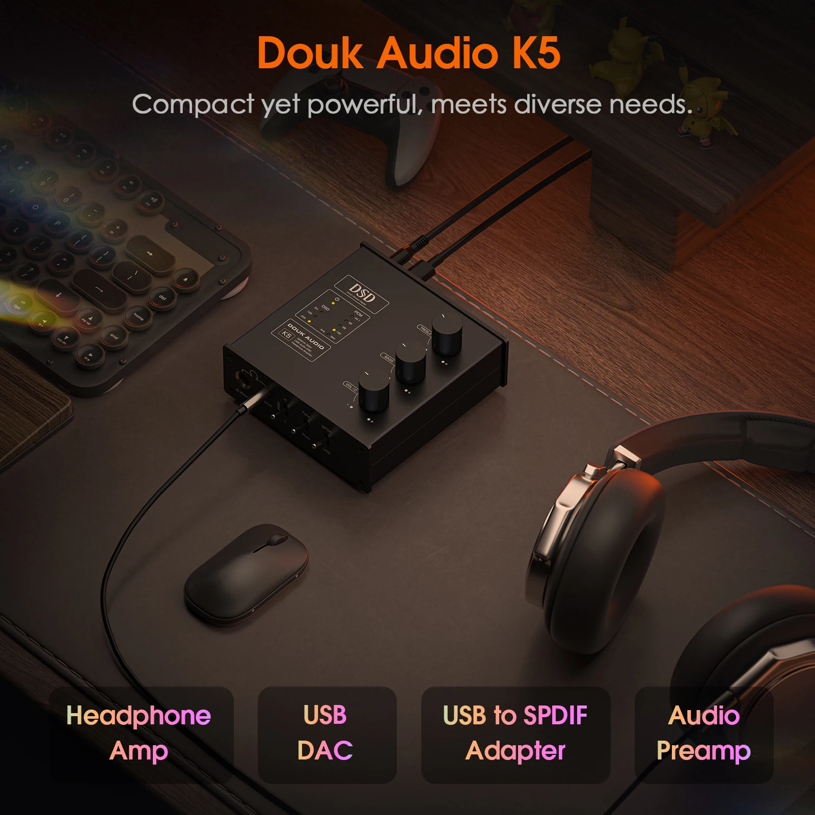 Nobsound K5 Mini ESS9038Q2M US - Home Cinema Receiver ulasan dan harga