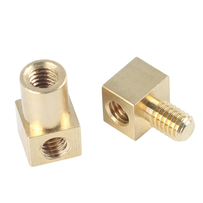 D5BE 3D Printing Accessories Hot Melt Nut Press Head Thread Nipple Fitting Pipe Fitting Connector Coupler Adapter 90 Degree