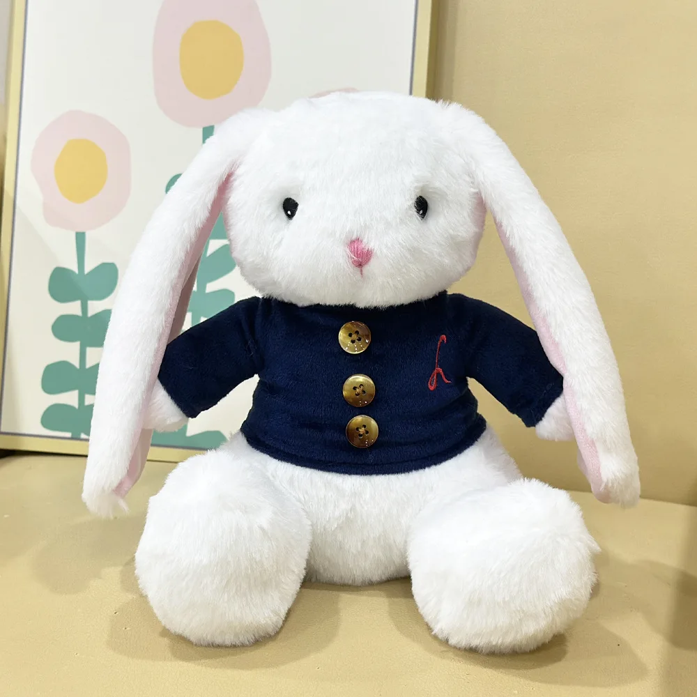 Cute Mei The Bunny Plush Toy Soft Stuffed Long Ears Bunny Doll Sleeping Companion Delicate Home Decoration Kids Gifts