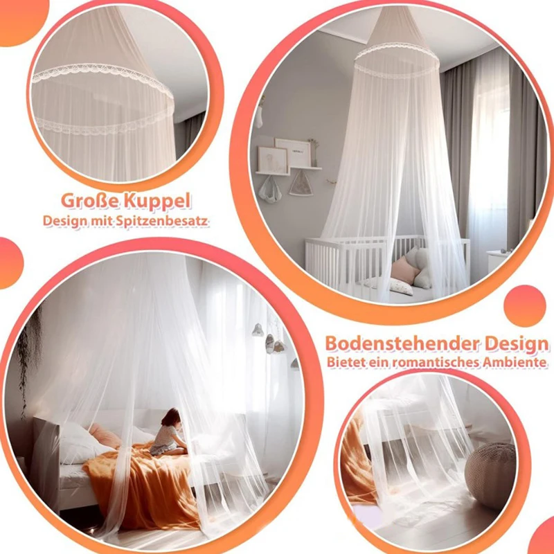 Mosquito Mesh Net For Bed Canopy Large Dome Mosquito Net Hanging Bed Net Tent Hanging Fly Insect Repellent Dome Tent Bedding