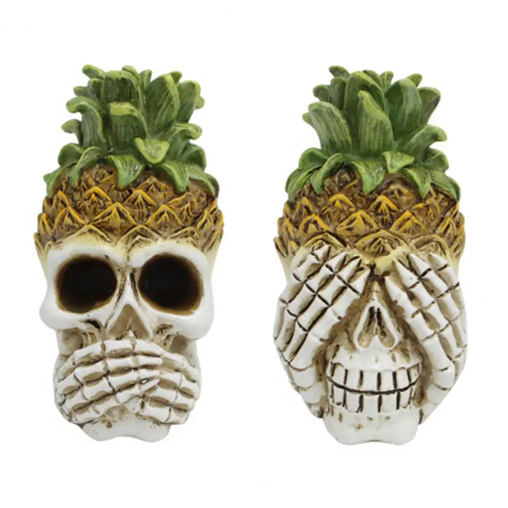 

Pineapple Skull Car Vent Clip Car Decoration Accessories Charming Halloween Aromatherapy Car Vent Clips 3pcs for Accessories