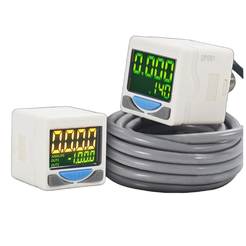 Digital Pressure Switch Controller for Automation Systems Compatible with NPN Negative Pressure DPSN1 01020 Model