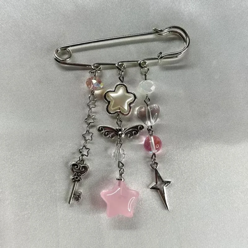 Beaded Bag Pins | Bag accessories,pins for purse,safety pin bag charm,coquette core,cottage core,y2k,gifts for valentines day