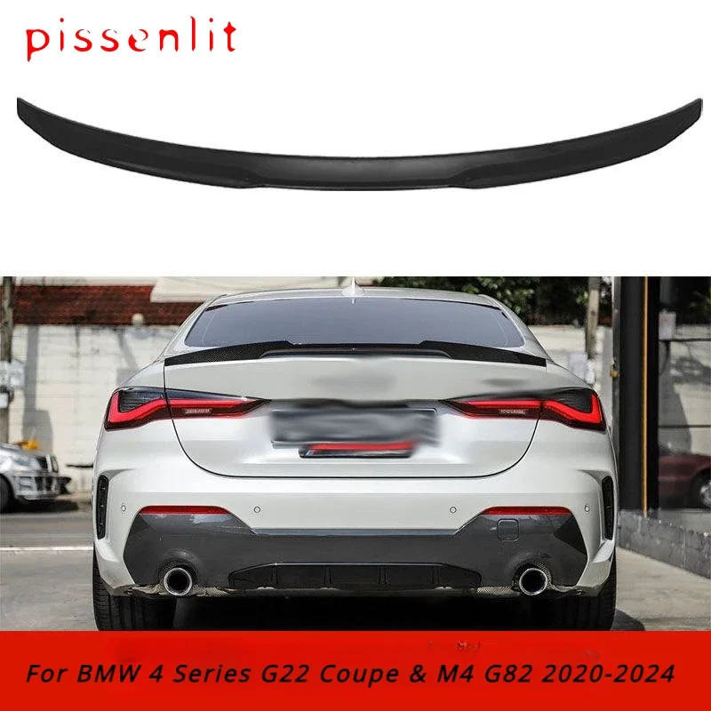 Car Tail Wing Trunk Lid Spoiler Lip Extension Kits Styling Accessories For BMW 4 Series G22 Gran Coupe 425i 430i 440i 2020-2023