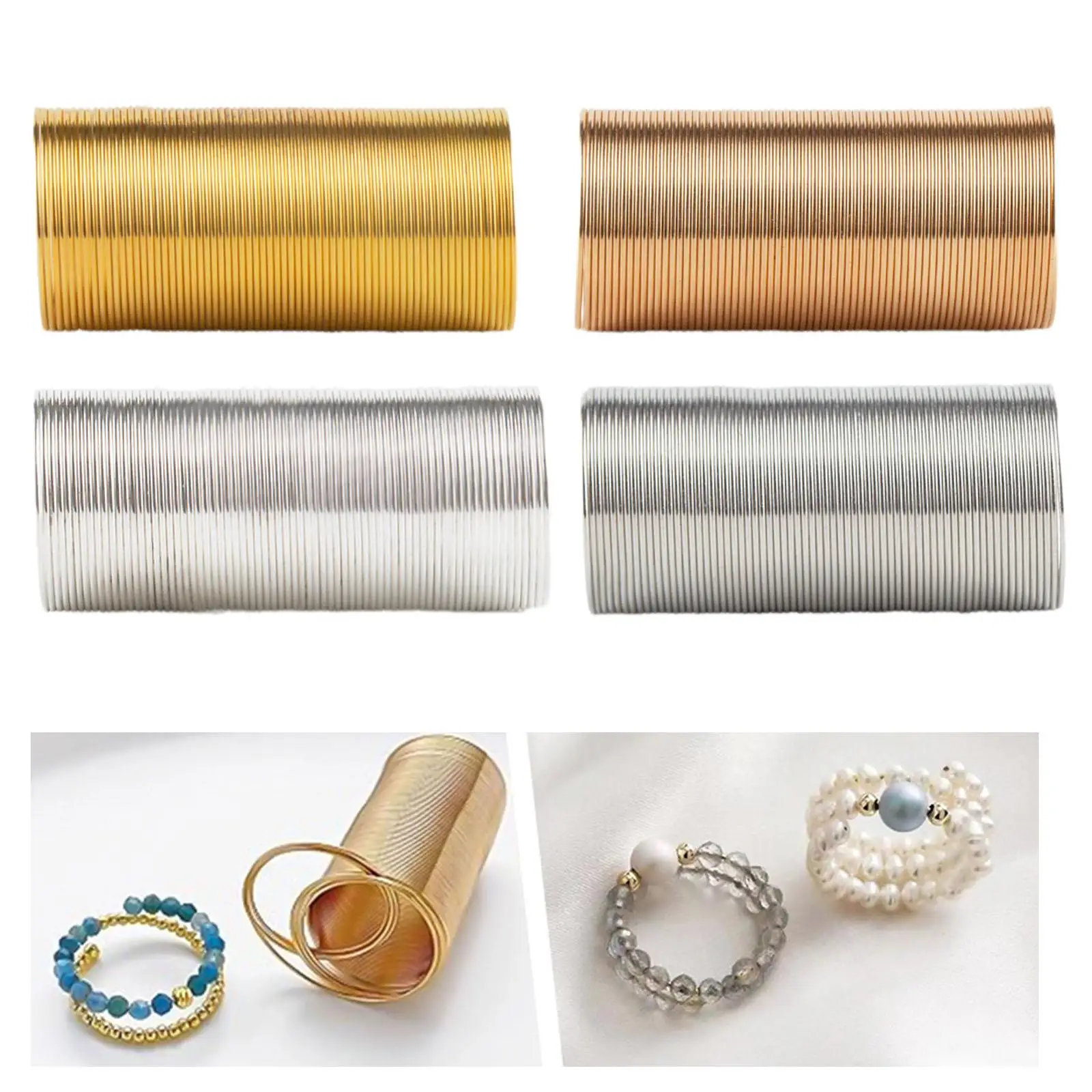 Metal Memory Wire Loops for Jewellery Making