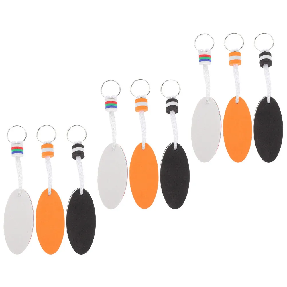 

9 Pcs Surfboard Keychain Floating Boat Keychains for Boats Boating Rings Kayaking