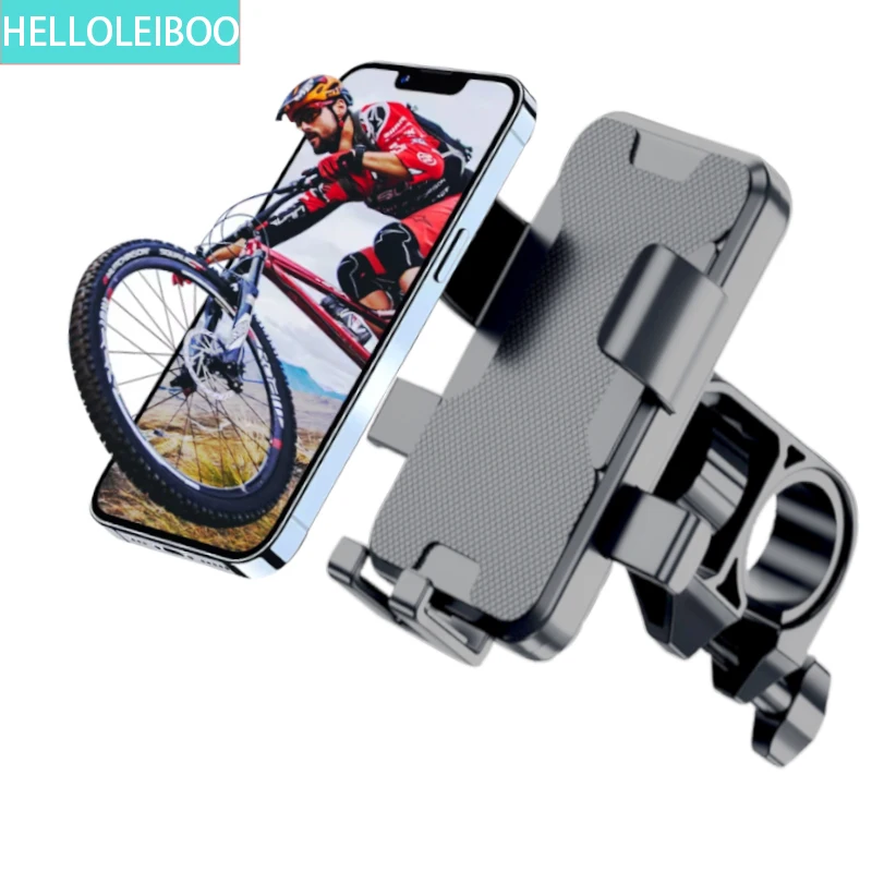 Fahrrad-Handyhalterung 360° °   Drehbarer Universeller Fahrrad- und Motorrad-Handyhalter für Mobiltelefon-Ständer Stoßfeste Halterung GPS-Clip
